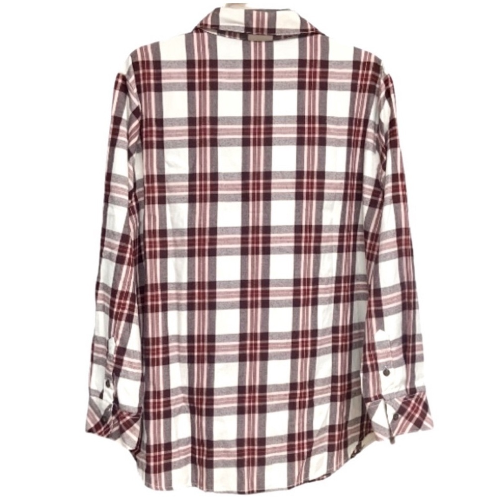 Anthropology Sanctuary Boyfriend For Life Renegade Plaid Long Sleeve Shi… - Picture 7 of 13